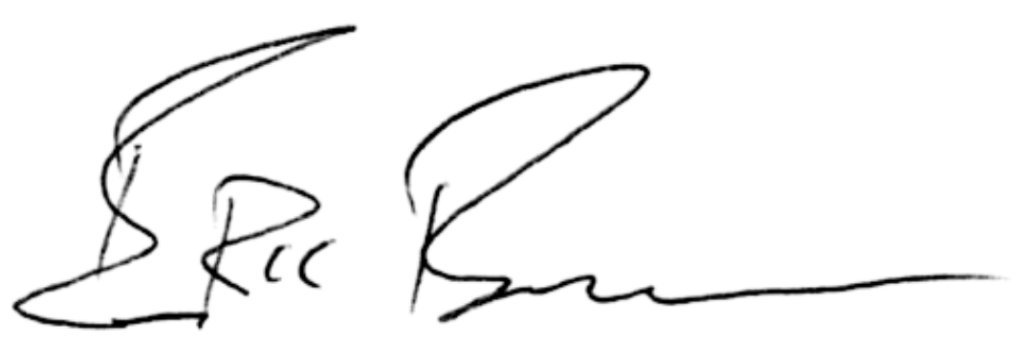 Eric and Johanna Backman Signature